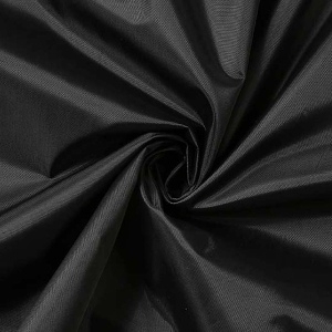 Black fabric police poncho
