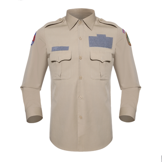 Official shirt khaki for Cambodian immigration