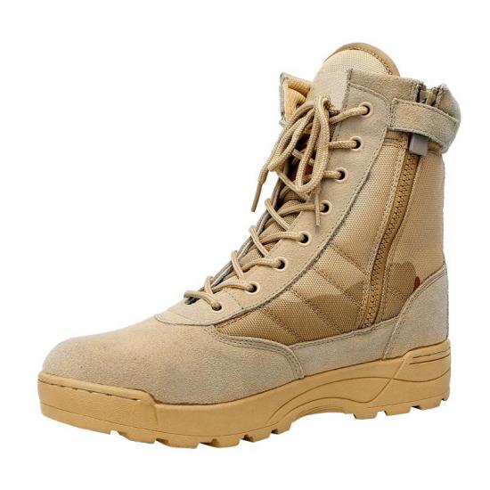 Outdoor army tactical military desert boots