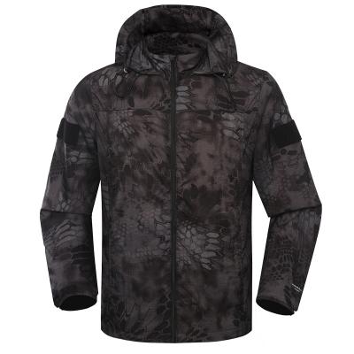 Black Kryptek Camouflage Military Winter Jacket